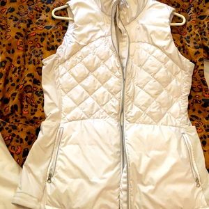 White lulu lemon zip vest